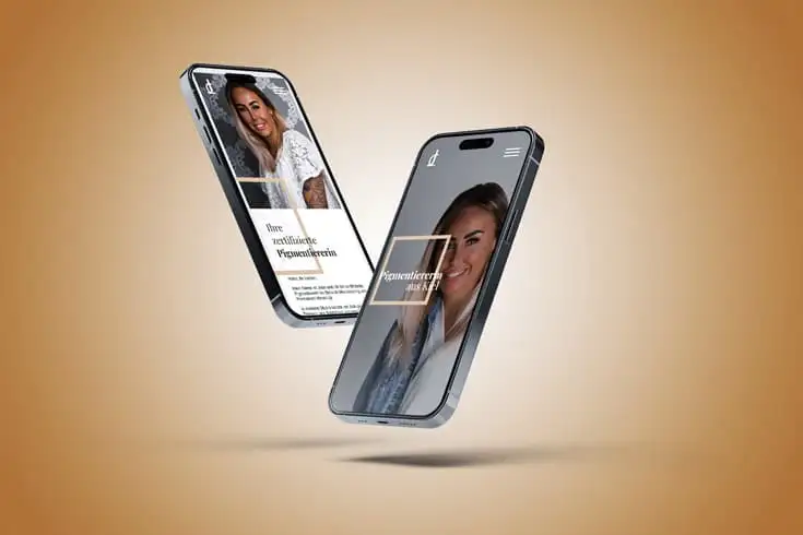 Julia Cosmetics Webseite Mobil Ansicht